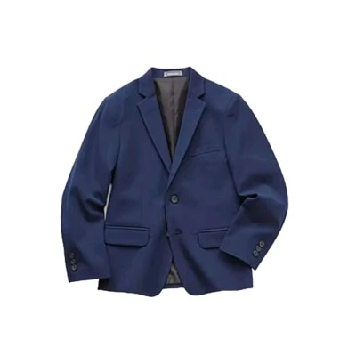 Jaqueta Van Heusen masculina flexível elástica nova com etiquetas, azul marinho, 16. MSRP de US$ 90 - Imagem 1 de 4