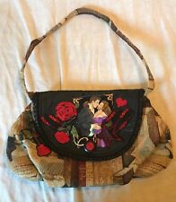 Jane Elissa Designer Original Handbag, NWOT, Romance Novel Theme, Book Tapestry