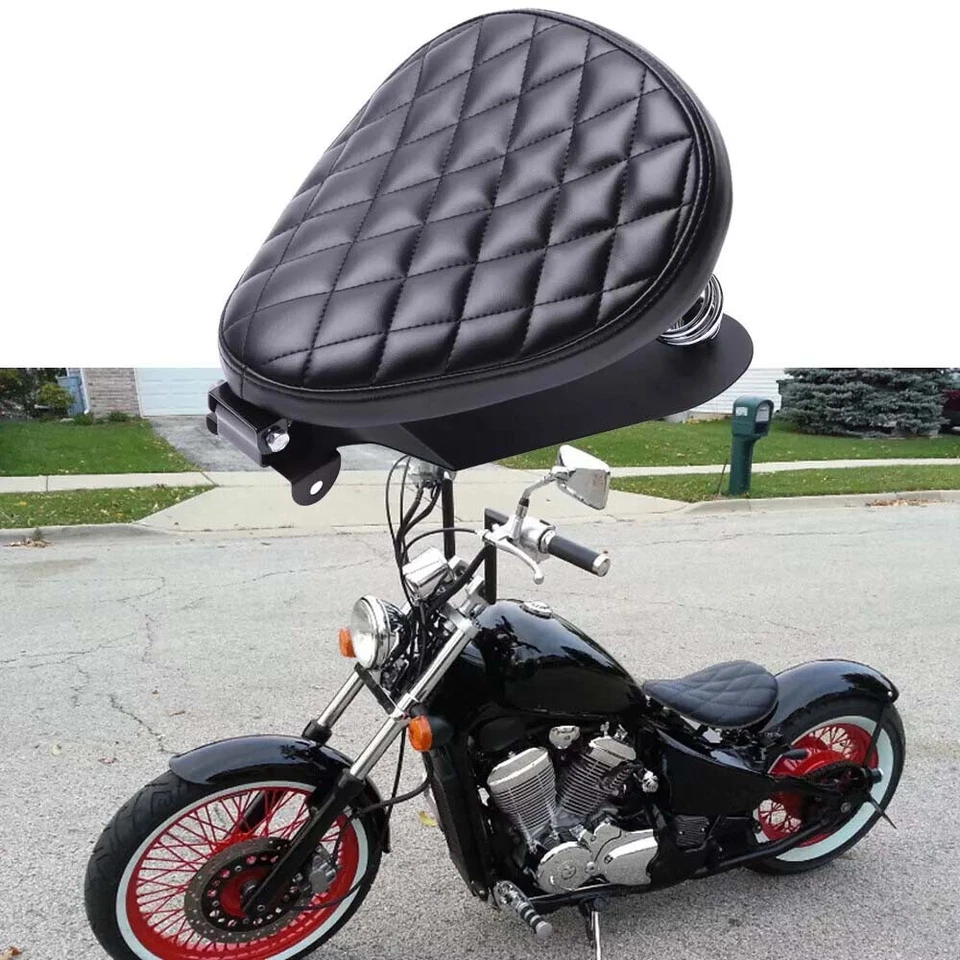 Bobber Motorcycle Spring Solo Seat For Yamaha Virago XV1100 XV750 XV535 XV250 US - Image 1 of 4