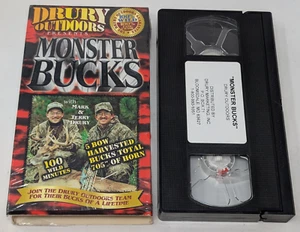 Drury Outdoors Monster Bucks VHS 1993 Deer Hunting Mark Jerry Drury - Picture 1 of 7