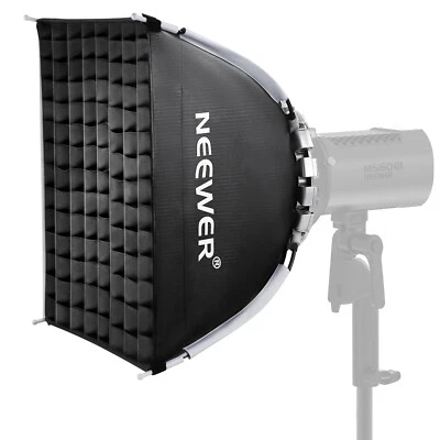 NEEWER 15.7''x15.7''Quick Setup Foldable Softbox Square&Diffusers/Honeycomb Grid - Image 1 of 4