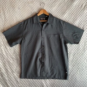 Pineapple Collection Men's Button Up Dark Shirt Size Medium M - Picture 1 of 15