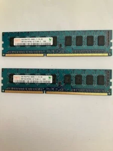 4GB (2x2GB) Server RAM PC3-8500E ECC Unbuffered DDR3 1066 DIMM 2Rx8 SK Hynix - Picture 1 of 5