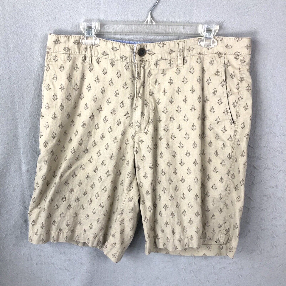 Шорты мужские Tasso Elba Island 34 желтовато-коричневые льняная смесь пляжные классические для гольфа повседневные - Изображение 1 из 4