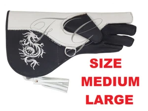 GUANTES DE CUERO DE VACA CETRERO CON LOGOTIPO BORDADO 13 PULGADAS - Imagen 1 de 3