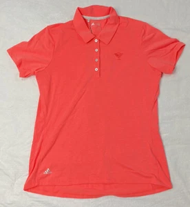 Adidas Womens Athletic Hot Pink Golf Polo Shirt Small S New Bright - Picture 1 of 7