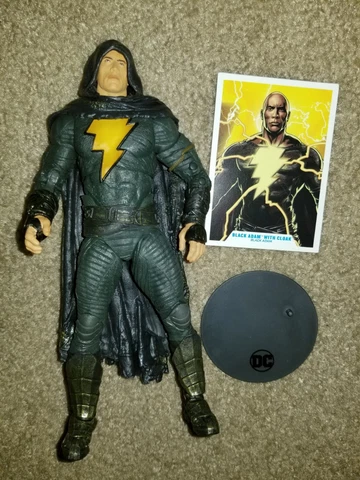 McFarlane DC  Multiverse BLACK  ADAM W/ CLOAK 7" Figure  MOVIE Cover