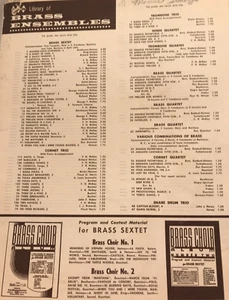 MINUET SCHERZO Bb Cornet Trumpet Baritone Tenor Saxophone 1927 De Luca Vintage - Picture 1 of 4