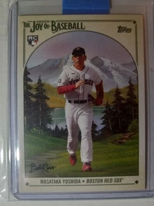 2023 Topps Bob Ross The Joy Of Baseball Masataka Yoshida RC Image Variation SP - Picture 1 of 2