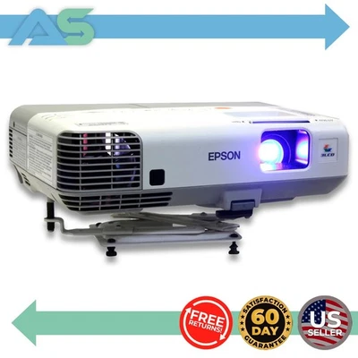 Epson PowerLite 95 XGA 3LCD HDMI Projector with Mount | 1097 Lamp Hours - Image 1 of 4