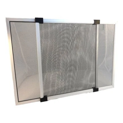 IRS Zanzariera finestra TELESIO argento L. da  70 a 132 cm x h. 50 cm IART3153 - Immagine 1 di 2