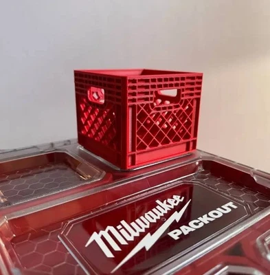 Milwaukee Packout Mini Crate - 3D Printed Storage Bin! Made in the USA! - Image 1 of 3