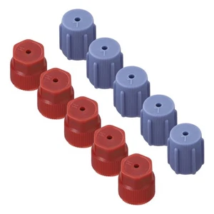 10x R134a Car Auto AC System Charging Port Service For Cap Accessories Blue&Red - Picture 1 of 12