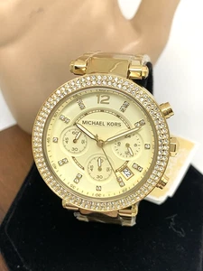 Reloj para mujer Michael Kors MK5354 Parker cuarzo cronógrafo acero dorado 39 mm - Imagen 1 de 14