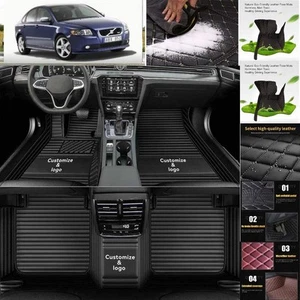 For Volvo S40 Car Floor Mats Waterproof Auto Custom Liner Carpets PU Leather - Picture 1 of 26