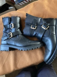 Women's Leather Ankle Boots UK Size 7 Dorothy Perkins - Picture 1 of 7