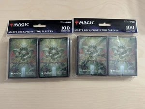 2x Final Fantasy  100 ULTRA PRO MTG card sleeves magic Summon: Knights V5 - Picture 1 of 1