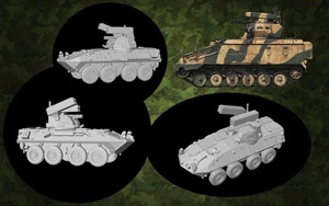 Kit maqueta para montar y pintar - Vehículo militar -  LAV-AD  -  1/72 - Foto 1 di 1