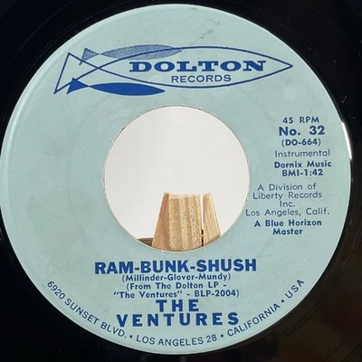 THE VENTURES 45 RPM RAM-BUNK-SHUSH / LONELY HEART—EX Foto 1 de 4