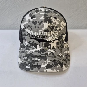 Washington Tractor Gray black Hat Cap Digital Camouflage Mesh Snapback Hat OSFA - Picture 1 of 7