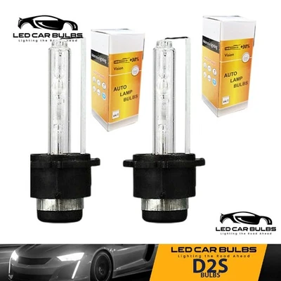 2 x D2S D2C 35W XENON HID HEADLIGHT For 85122 66040 66240 53500 6000K BULBS UK - Image 1 of 4