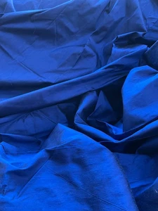 Designer Quality 100% Silk Shantung fabrics - Sapphire!!! - Picture 1 of 4