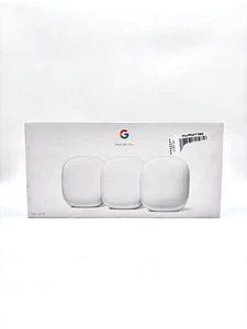 Google Nest Wifi Pro 6E 2 Port Wireless Tri-Band Mesh Router  Pack of 3 - White - Picture 1 of 11