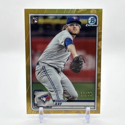 2020 Bowman Chrome Gold Refractor /50 Anthony Kay #16 Rookie RC - Image 1 of 2