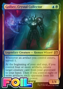 x1 Golbez, Crystal Collector FOIL FIN Final Fantasy MTG 225 M/NM 1x - Picture 1 of 3