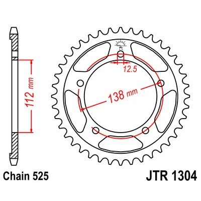 JT SPROCKETS Corona plato transmision trasero