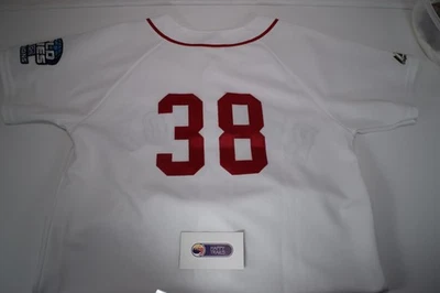 Camiseta Majestic 2004 Serie Mundial Boston Red Sox Schilling #38 - Juvenil Grande Foto 1 de 2