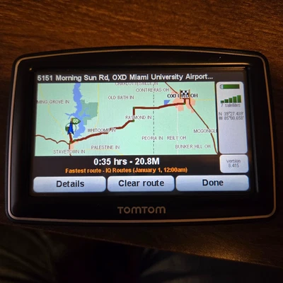 TomTom XL 4.3in Touch Screen GPS Navigation System N14644 Tested & Working - Image 1 of 4