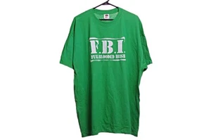 Mens St Patricks Day FBI Full Blooded Irish Green Big & Tall SS Shirt 2XL 2X NEW - Picture 1 of 1