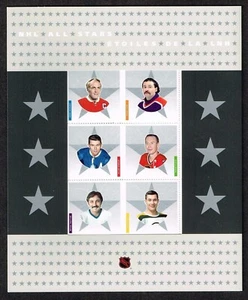 Canada Stamps Souvenir Sheet of 6, NHL All Stars - 6, #2085 MNH in cover - Picture 1 of 1