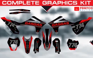 Gas Gas EC MC 125 200 250 300 450 2013-2025 complete graphics kit 21 mil - Bild 1 von 9
