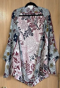 Anthropologie | One Size | Cocoon Kimono Festival Beach Floral Print Resort Wear - Picture 1 of 7
