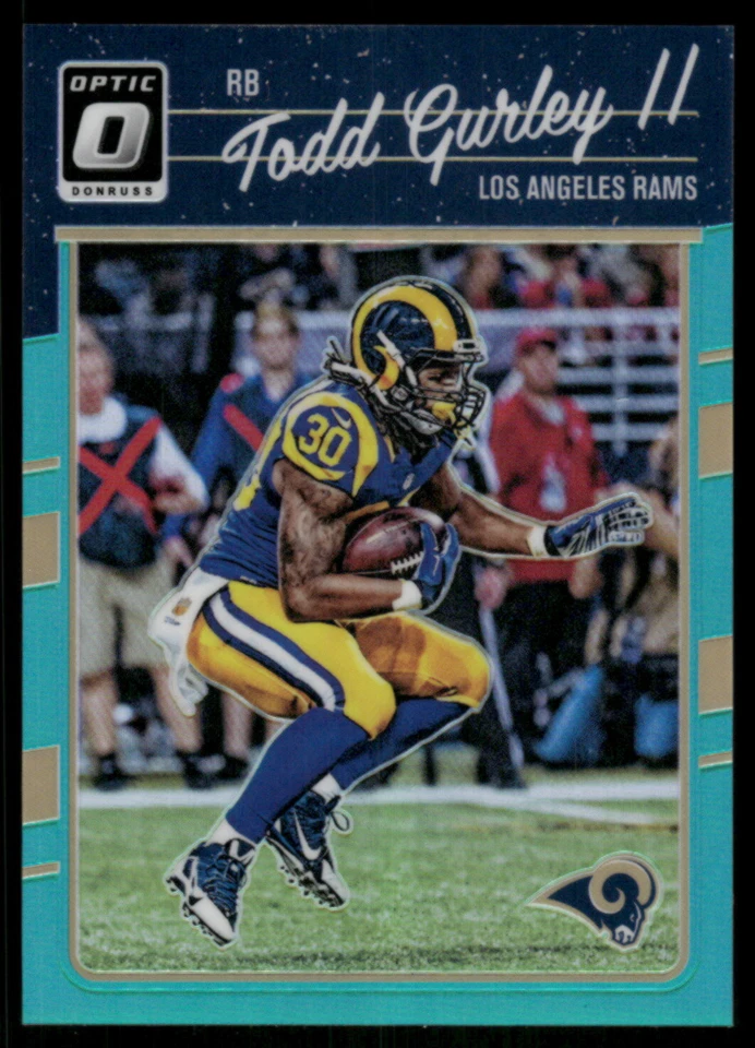 2016 Panini Donruss Optic #53 Todd Gurley II Aqua Holo - Image 1 of 2