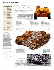 1940 STURMGESCHUTZ III Tank Spec PIN-UP WALL ART PRINT - GERMAN TANK - Imagen 1 de 4