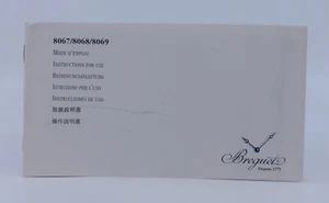 Breguet Classique 8067/8068/8069 Booklet Manual - Picture 1 of 1