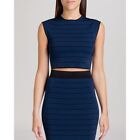 Ted Baker Salsah Ottoman Knit Bandage Bodycon Crop Top As Seen On TV. NEW. UK 10