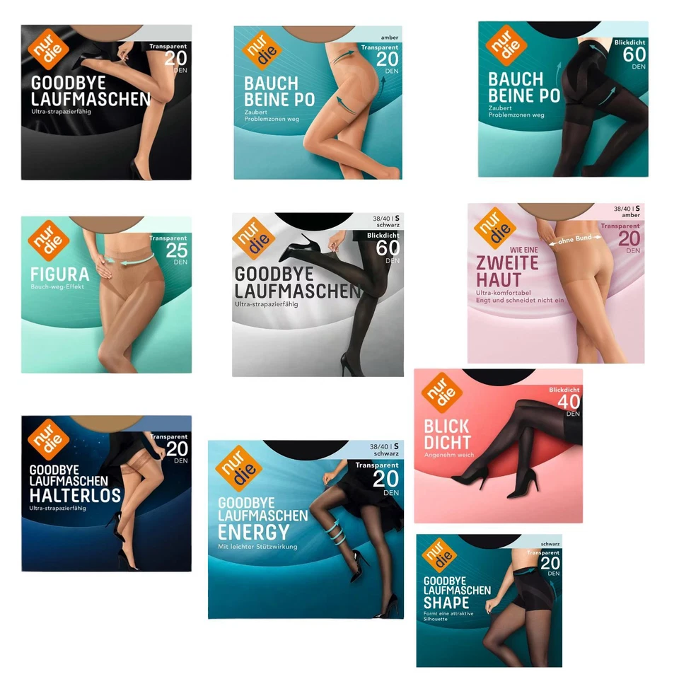 Nur DIE Strumpfhose Damen Feinstrumpfhose Nylonstrumpfhose Schwarz Amper Mandel - Bild 1 von 1