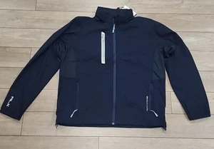 $ 228 Neu mit Etikett RLX Ralph Lauren XL Stretch Hoodie mit durchgehendem Reißverschluss Golf Windbreaker marineblau - Bild 1 von 13