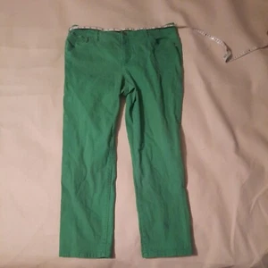 LRL Lauren Jeans Co. Ralph Lauren Green Denim Women's Jeans Size- 16 - Picture 1 of 6