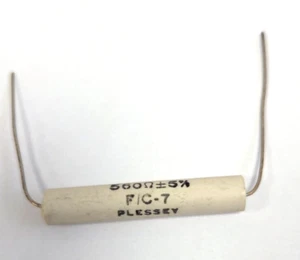 RESISTENCIA PLESSY DE COLECCIÓN F/C-7 7 vatios Resistencia Enrollada de Alambre 560R / 5% (23561H) - Imagen 1 de 1