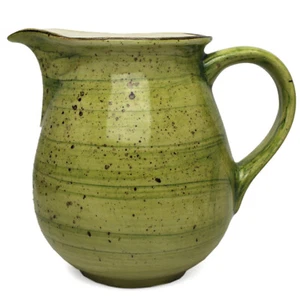 Krug 0,7 l Krug  Servierkanne  Kanne Milchkanne Wasserkanne handmade Rustic Grün - Imagen 1 de 5