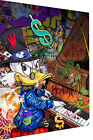 Pop Art Dagobert Duck  Klavier Leinwand Wandbilder - Hochwertiger Kunstdruck
