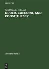 Order, Concorde, and Constituency, Hardcover by Gazdar, Gerald (EDT); Klein, ...