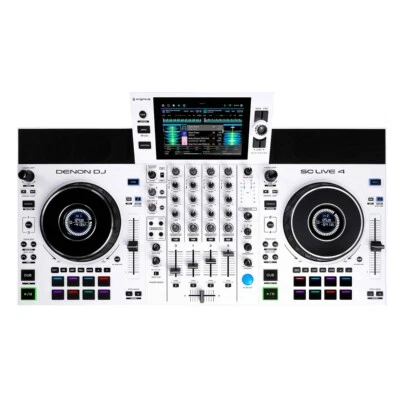 Denon DJ SC LIVE 4 Blanco 4 Canales Wifi Profesional Controlador DJ Independiente Foto 1 de 4