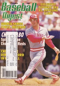 Febrero 1991 Baseball Digest Cincinnati Reds Chris Sabo en la portada - Imagen 1 de 1