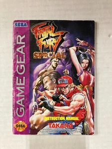Fatal Fury Special INSTRUCTION MANUAL ONLY for Sega Game Gear - Picture 1 of 3
